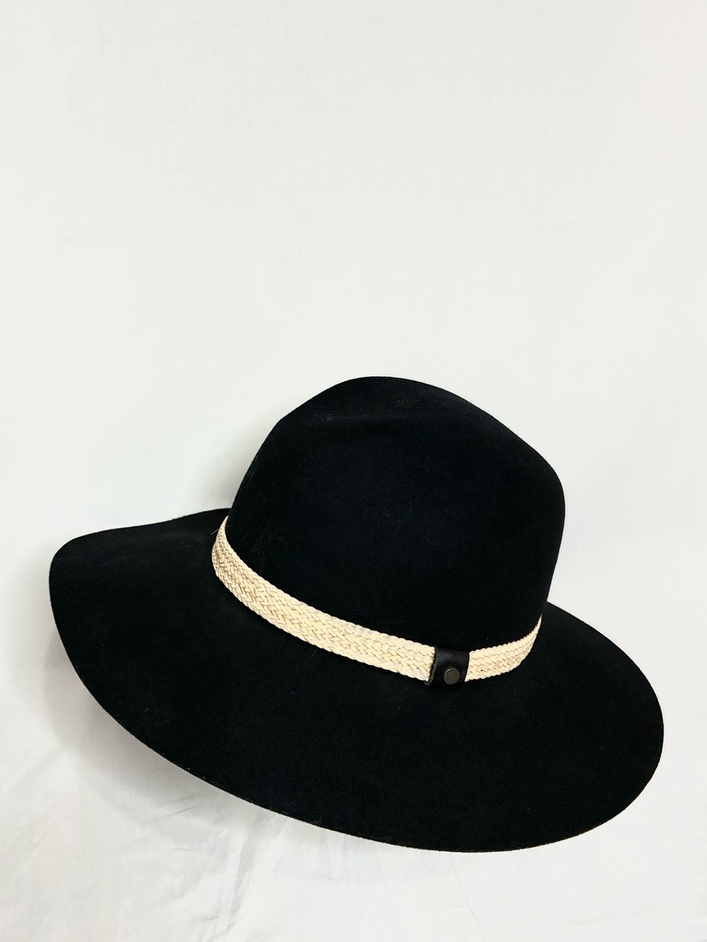 Rag & Bone Black Wool Fedora